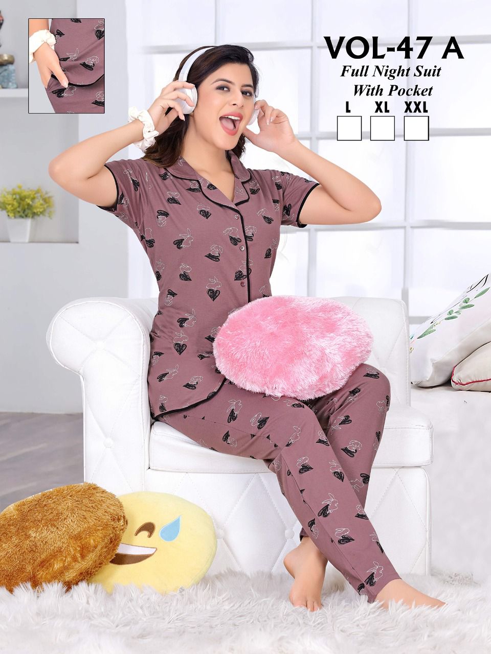 Ft C Ns 47 Shinker Daily Wear Hosiery Wholesale Night Suits Collection
